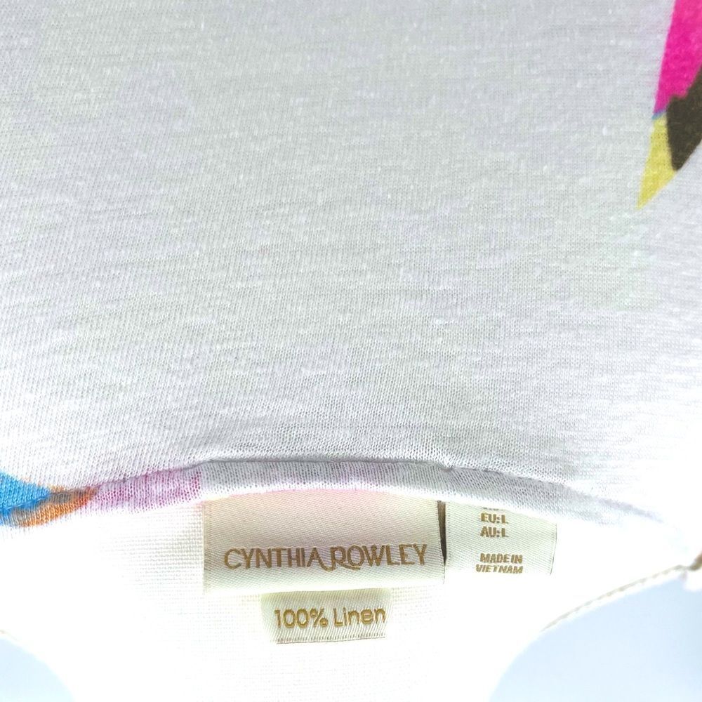 Cynthia Rowley Tops Tee Blouse 100% Linen - Picture 6 of 6
